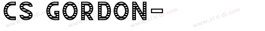CS GORDON字体转换